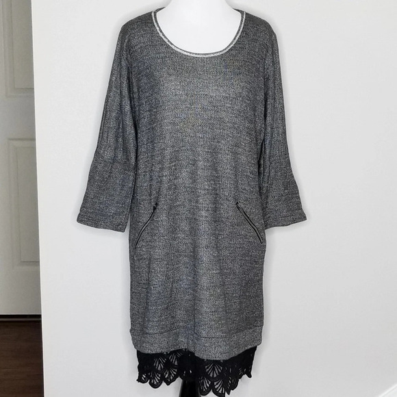 Anthropologie Dolan Fiona Gray Sweater Dress S - Picture 2 of 6